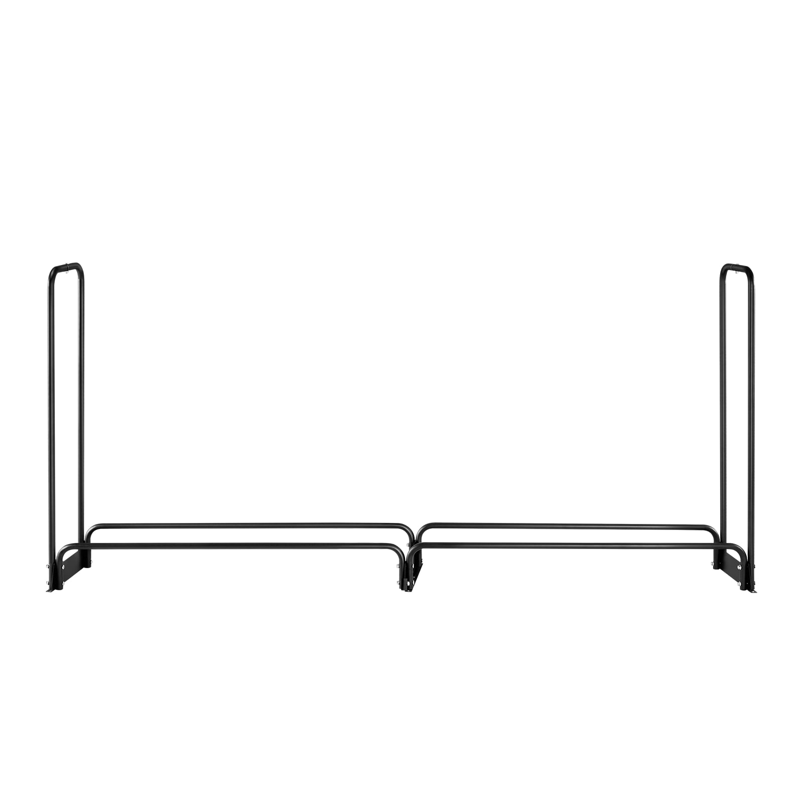 Firewood Rack With Waterproof Cover, 8 Ft Outdoor Firewood Holder, 1/2 Cord Storage Metal Log Holder, 660lb Max Weight Capacity, Top Covered, Powder-Coated Wood Storage Rack For Fireplace Deck_maomaolike.com